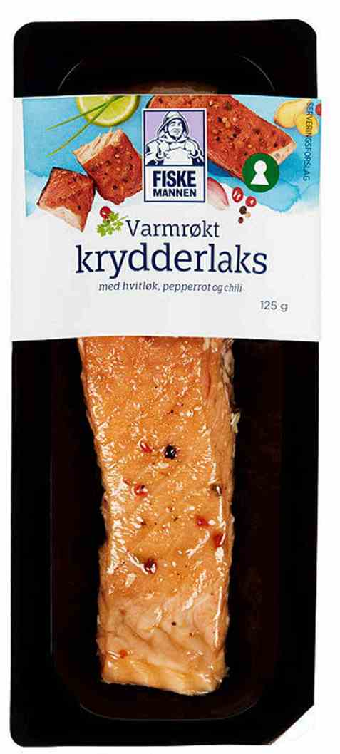 Bilde av Fiskemannen krydderlaks varmrøkt.
