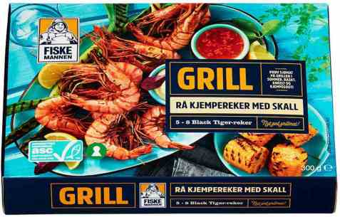 Bilde av Fiskemannen reker black tiger.