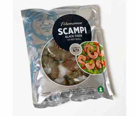 Bilde av Fiskemannen scampi rå med skall 8/12.