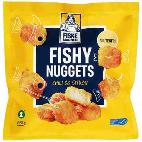 Bilde av Fiskemannen fishy nuggets sitron/chili.