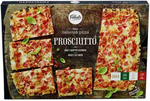 Bilde av Folkets pizza prosciutto og mozzarella.