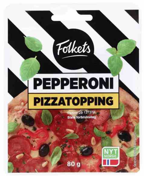 Bilde av Folkets pizzatopping pepperoni.