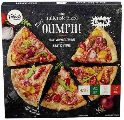 Bilde av Folkets pizza grilled oumph.