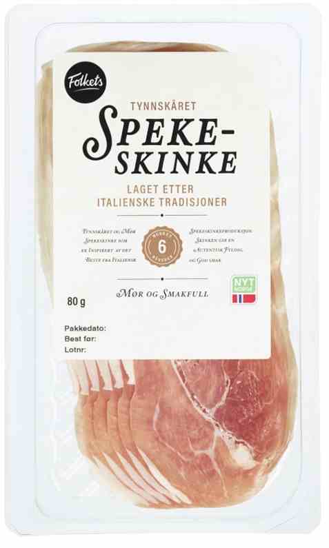 Bilde av Folkets spekeskinke i skiver 80 gr.