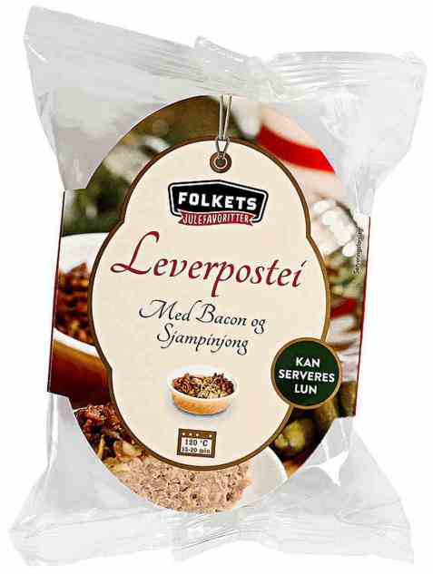 Bilde av Folkets leverpostei med bacon og sjampinjong.
