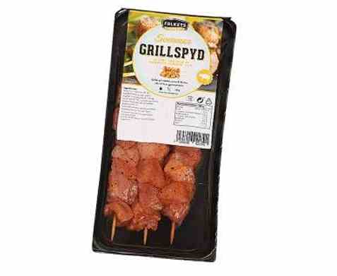 Bilde av Folkets grillspyd svin paprika, løk og koriander.