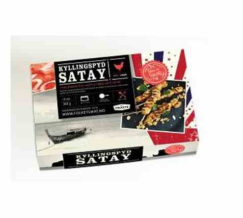 Bilde av Folkets Kyllingspyd av filet satay marinert.