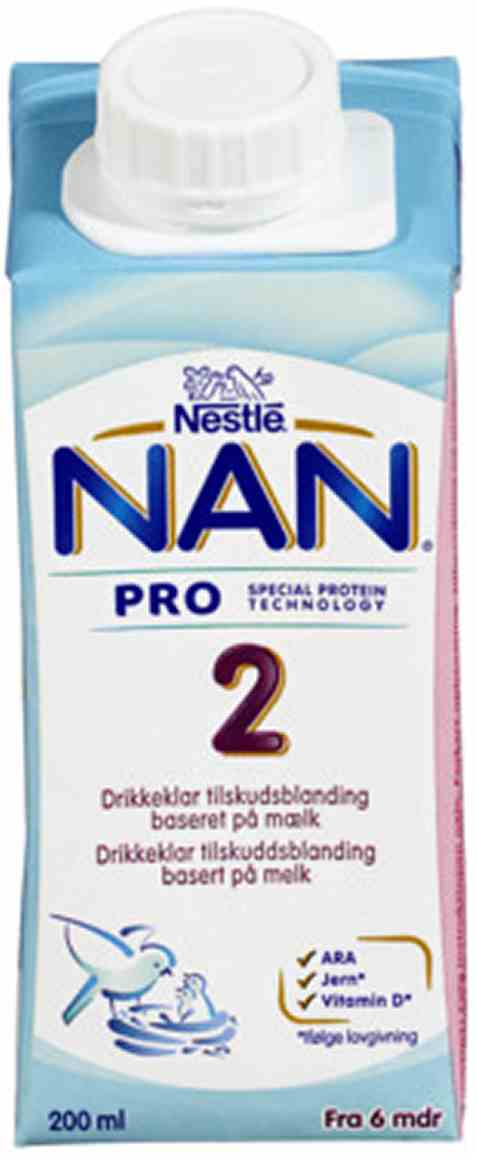 Bilde av Nestle nan pro 2 drikkeklar fra 6 mnd.