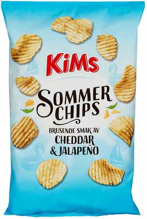 Bilde av Kims sommerchips cheddar og jalapeno.
