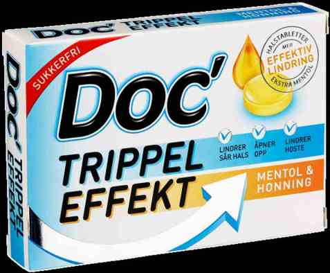 Bilde av Nidar Doc trippel effekt honning mentol.