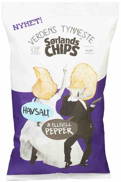 Bilde av Sørlandschips verdens tynneste 250 gr.