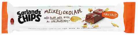Bilde av Sørlandschips melkesjokolade med chips 40 gr.