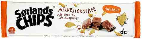 Bilde av Sørlandschips melkesjokolade med chips 165 gr.