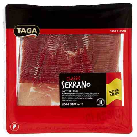 Bilde av Taga classic serranoskinke 500 gr.