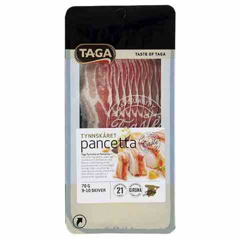 Bilde av Taga tynnskåret pancetta.