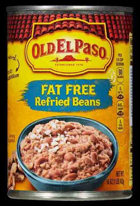 Bilde av Old El Paso refried beans.