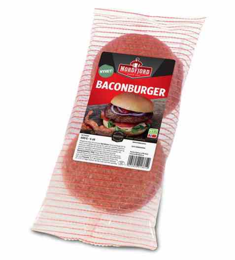 Bilde av Nordfjord baconburger fryst.