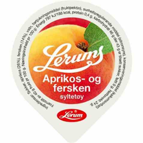 Bilde av Lerum aprikossyltetøy kuvert. Bilde av Lerum aprikossyltetøy kuvert.