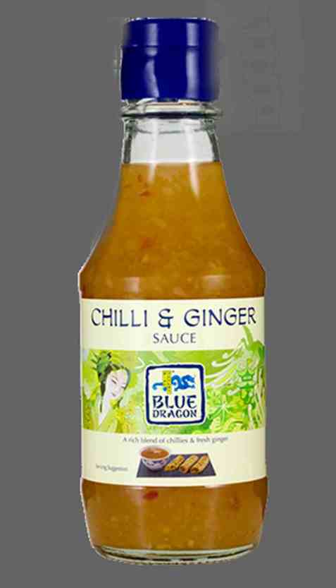 Bilde av Blue Dragon chilli og ingefær sauce.