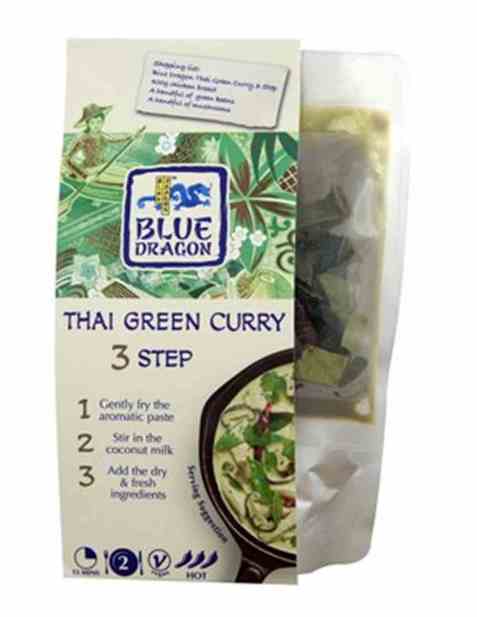 Bilde av Blue Dragon Thai Green Curry 3 step.