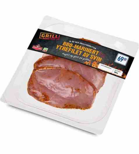 Bilde av Nordfjord BBQ marinert grillfilet av svin.