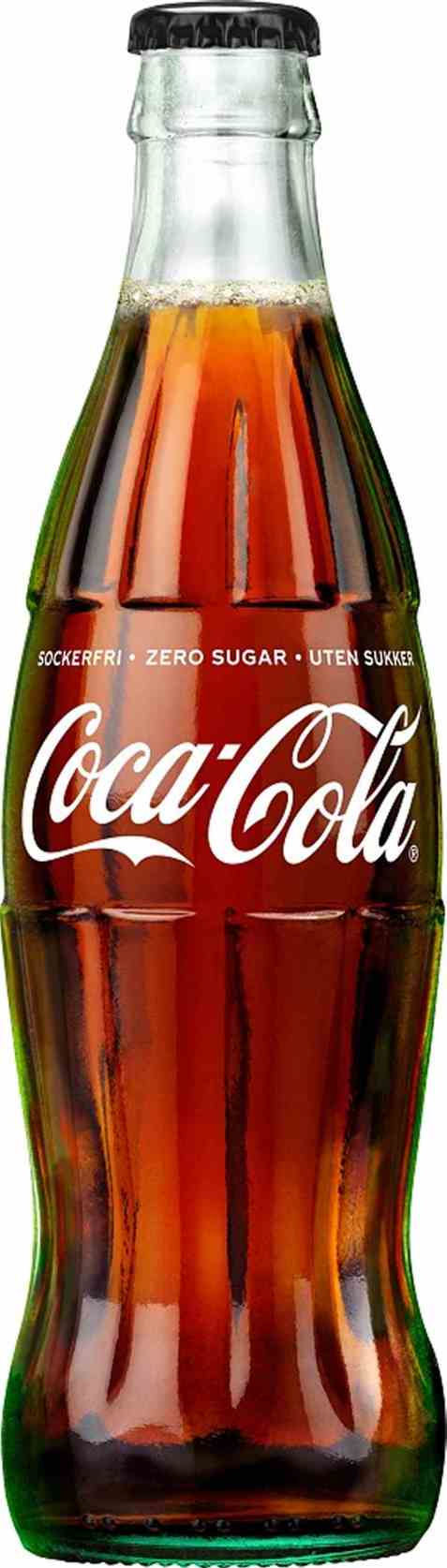 Bilde av Coca Cola uten sukker glass 0,33.