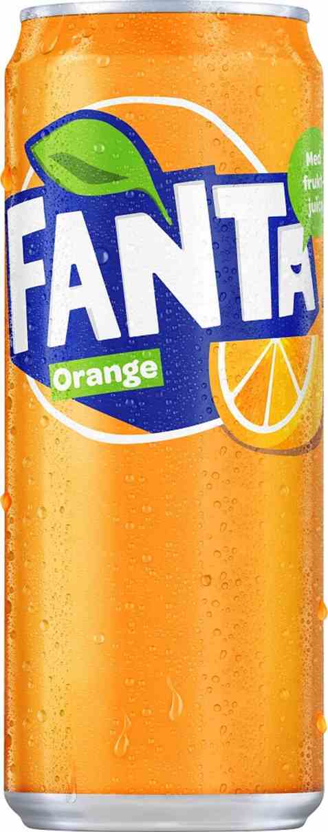 Bilde av Fanta Orange 0,33 l boks.