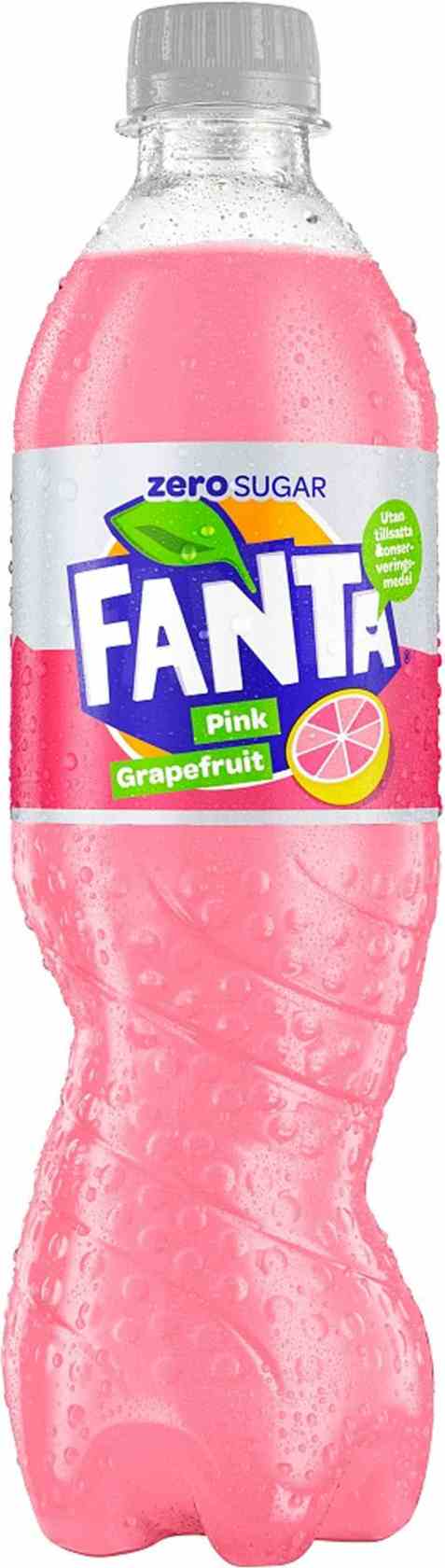 Bilde av Fanta zero Pink Grapefruit.