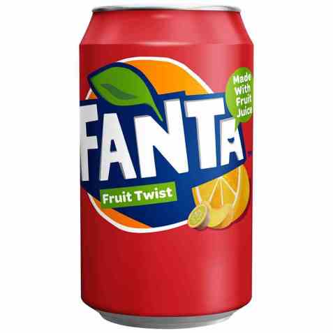 Bilde av Fanta fruit twist 0,33 l boks.