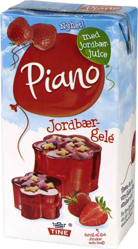 Bilde av Tine Piano Jordbærgele.