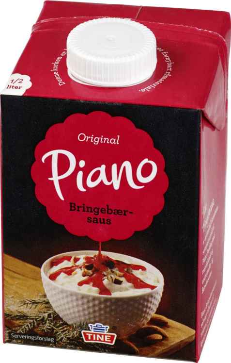 Bilde av Tine Piano Bringebærsaus.
