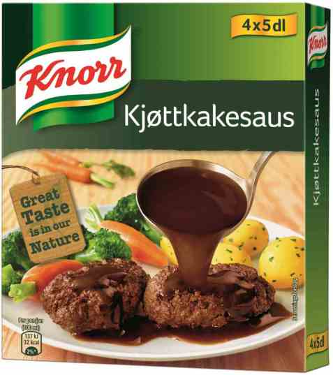Bilde av Knorr norsk kjøttkakesaus 4 pakke.