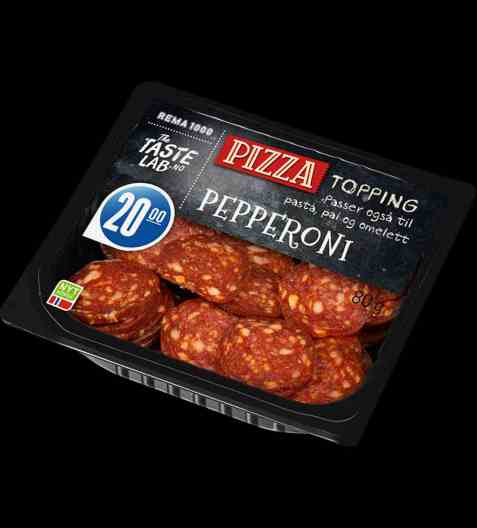 Bilde av Nordfjord pepperoni pizza topping.