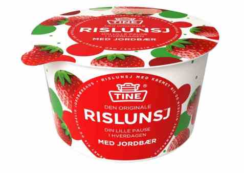Bilde av Tine Rislunsj med jordbær.