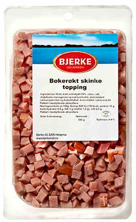 Bilde av Bjerke Bøkerøkt skinke topping.