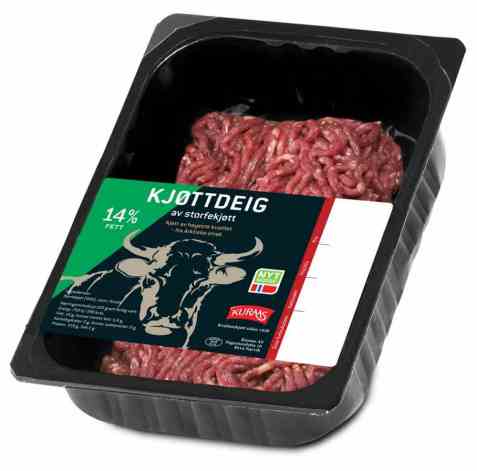 Bilde av Kuraas kjøttdeig 14 prosent storfe.