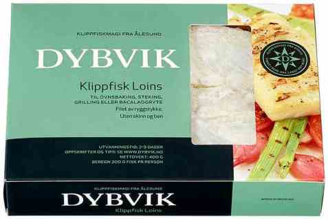 Bilde av Dybvik klippfisk loins uten skinn og ben 400 gr.