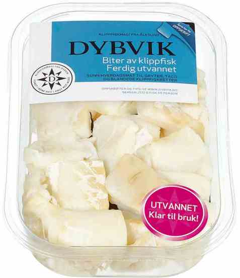 Bilde av Dypvik klippfisk i biter utvannet 400 gr.