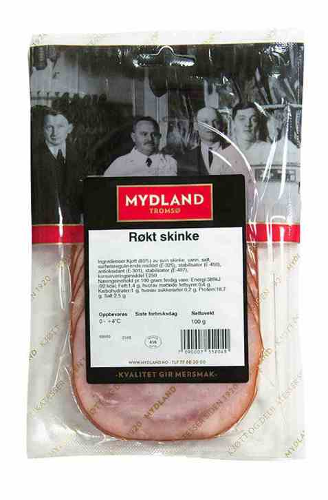 Bilde av Mydland røkt skinke 100 gr. Bilde av Mydland røkt skinke 100 gr.