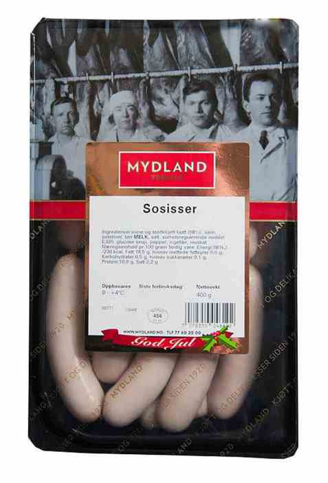 Bilde av Mydland sossiser 400 gr.