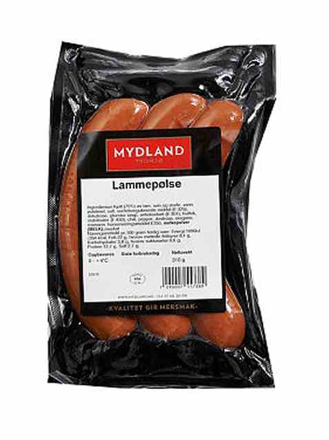 Bilde av Mydland lammepølse.