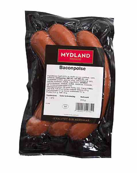 Bilde av Mydland baconpølse 3pk.