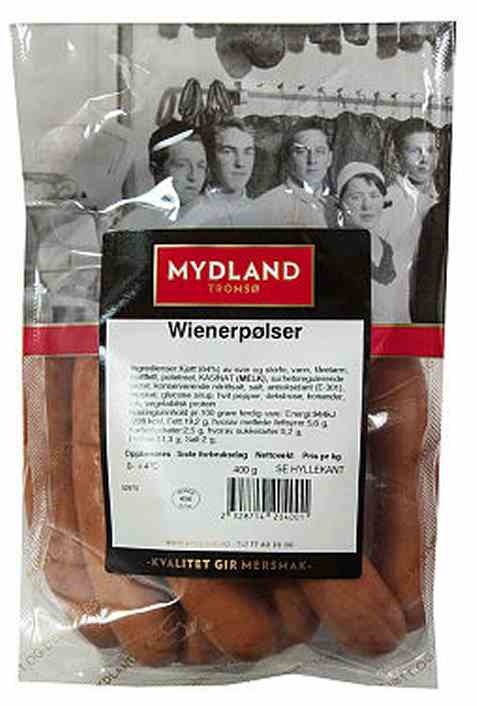 Bilde av Mydland wienerpølser 400 gr.