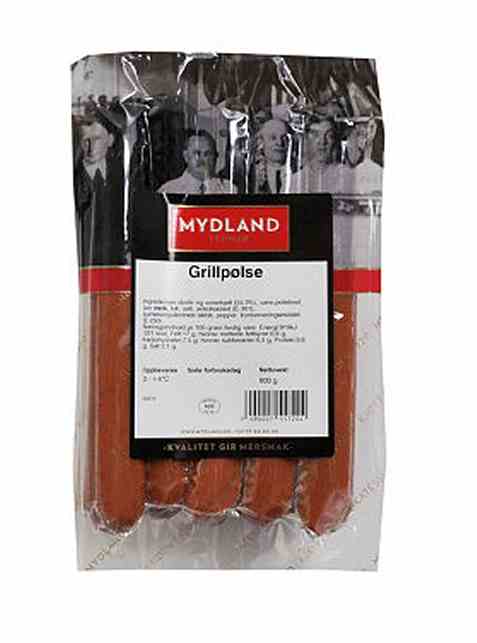 Bilde av Mydland grillpølser 600 gr.