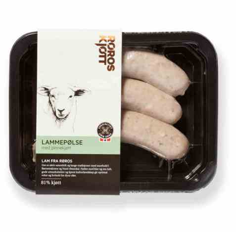 Bilde av Røroskjøtt lammepølse med pinnekjøtt.