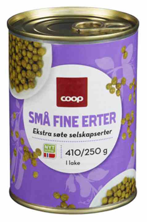 Bilde av Coop små fine erter. Bilde av Coop små fine erter.
