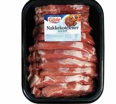 Bilde av Gilde nakkekoteletter med skalk 2kg.