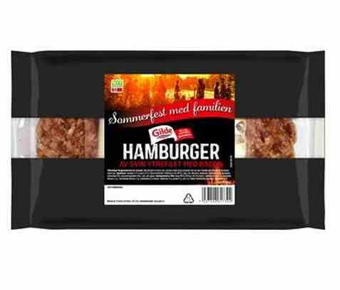 Bilde av Gilde Hamburgere av svin med bacon.