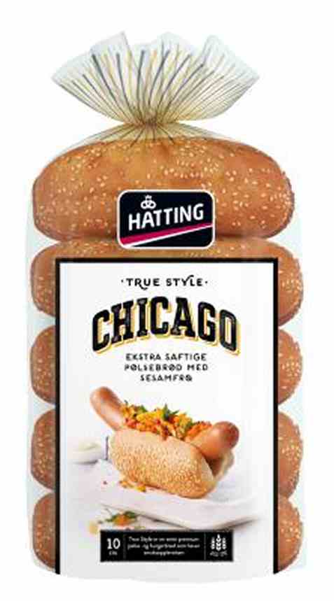 Bilde av Hatting True Style Chicago pølsebrød 500gr.