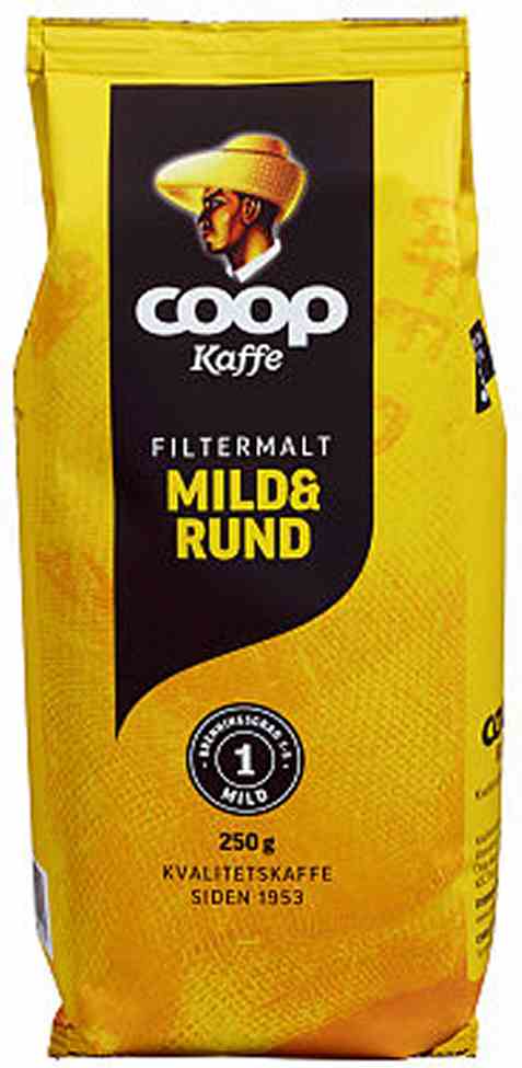 Bilde av Coop kaffe gul filter 250gr.